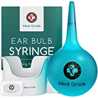 Bulbo de Jeringa Grande para Eliminar Tapones de Oídos [200 ml] – Set para Limpiar Oídos con Cubeta Incluida de Medi…